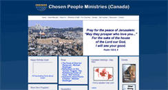 Desktop Screenshot of chosenpeople.ca