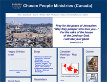 Tablet Screenshot of chosenpeople.ca